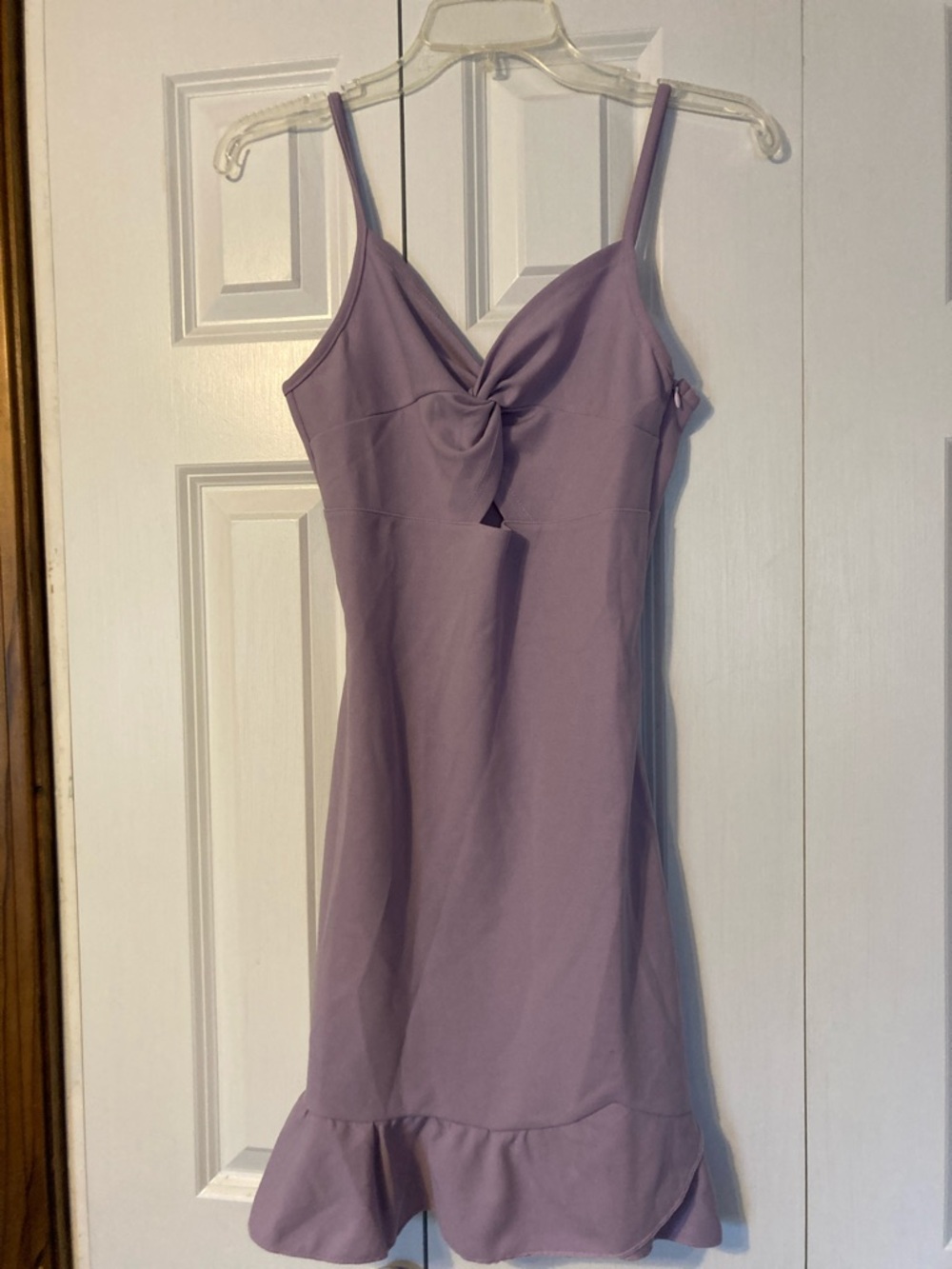SHEIN Soft Lavender V-Neck Blouse